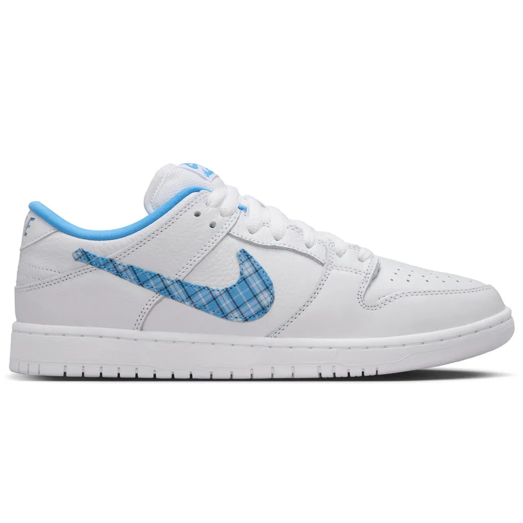 NIKE SB NICOLE HAUSE DUNK LOW PRO - WHITE/UNIVERSITY BLUE-WHITE