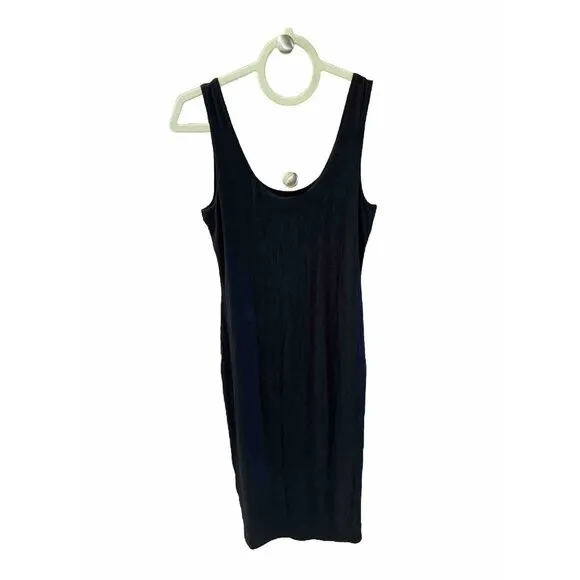 NWT BAR III / Bodycon Scoop-Neck Midi Dress Deep Black Womens Size Small