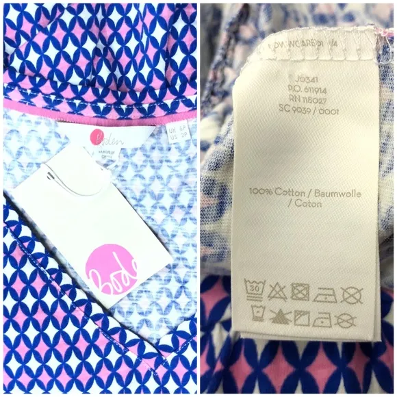 ⭐️NWT Boden Melissa Jersey blue/pink dress [T22]