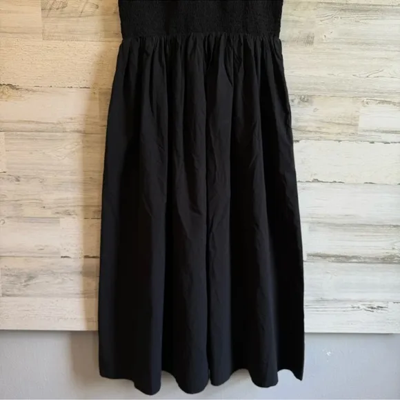NWT Madewell The Melody Smocked Midi Dress with Pockets Cotton Lightweight NP124