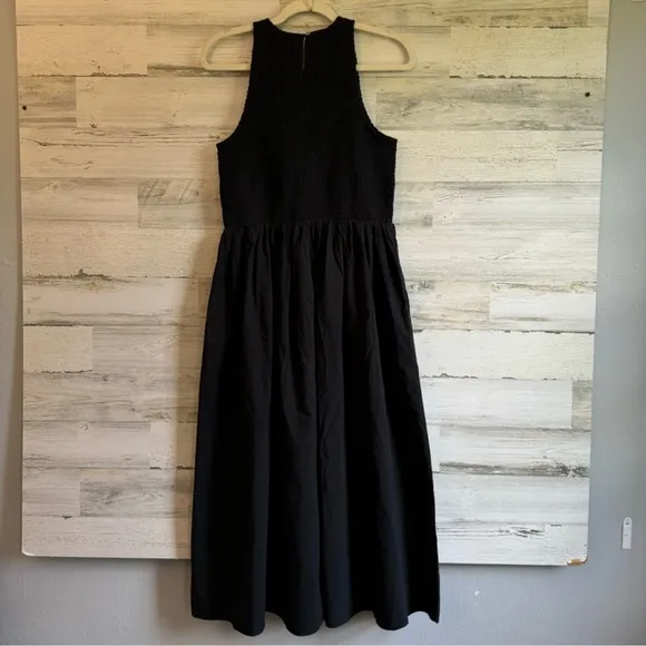 NWT Madewell The Melody Smocked Midi Dress with Pockets Cotton Lightweight NP124