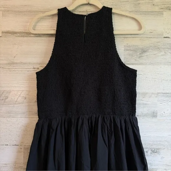 NWT Madewell The Melody Smocked Midi Dress with Pockets Cotton Lightweight NP124