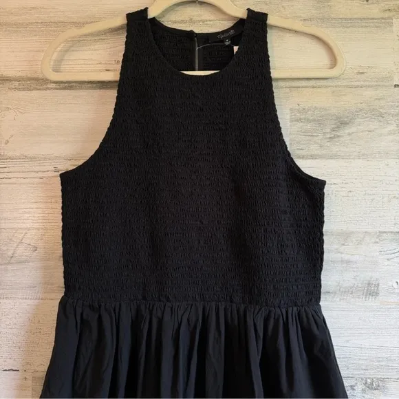 NWT Madewell The Melody Smocked Midi Dress with Pockets Cotton Lightweight NP124