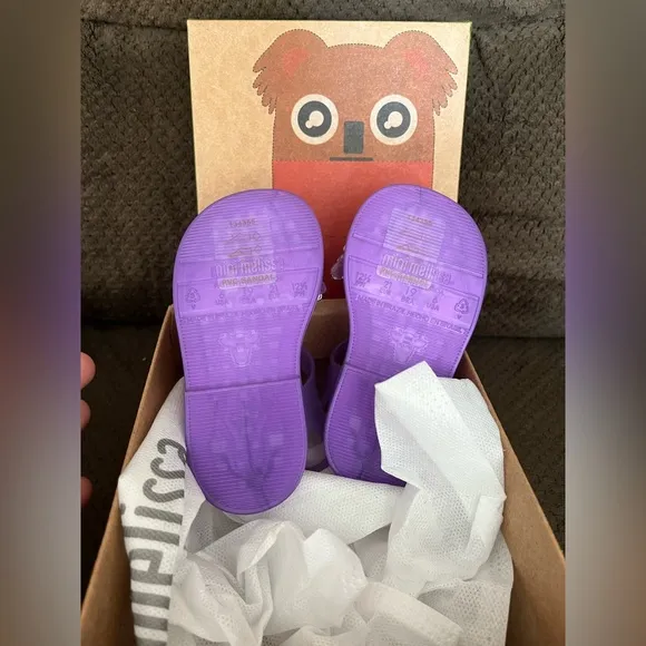 NWT MINI MELISSA Mel Mar Butterfly Kids Sandals Size 6T