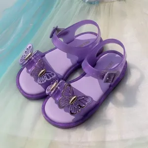 NWT MINI MELISSA Mel Mar Butterfly Kids Sandals Size 6T