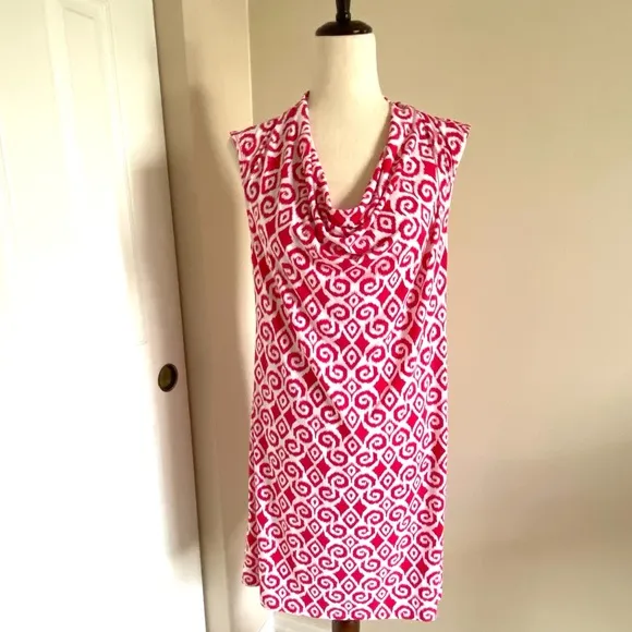 NWT Tommy Bahama Carmela Ikat Cowl Neck Dress