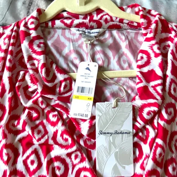 NWT Tommy Bahama Carmela Ikat Cowl Neck Dress