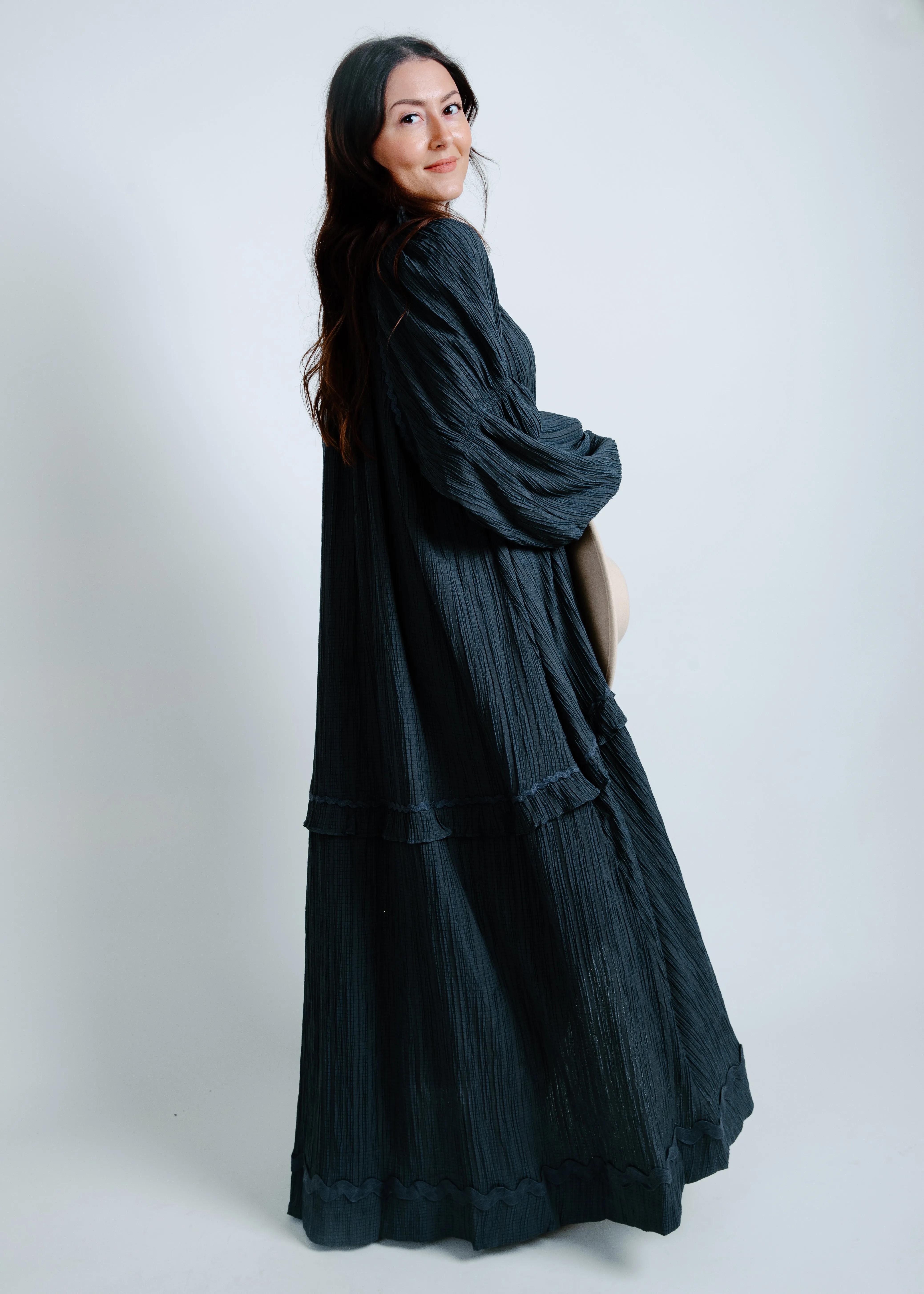 Olivia Midi Dress - Charcoal