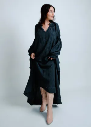 Olivia Midi Dress - Charcoal