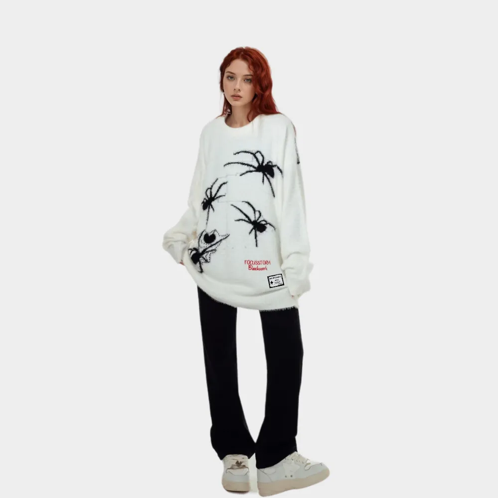 OOC' High Street Retro Spider Unisex Knitted Sweater