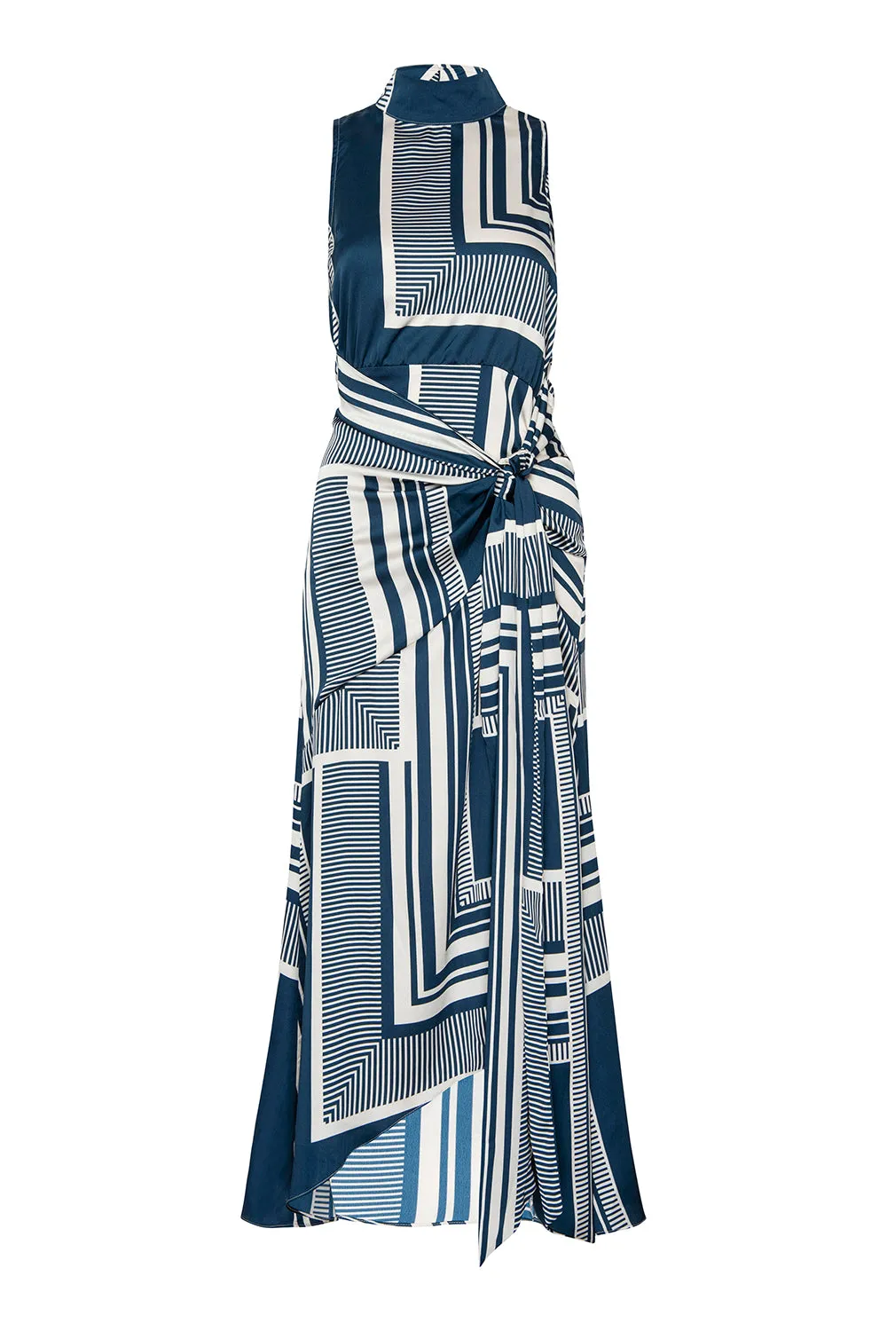 Ophira Dress in Linear Geo by Misa