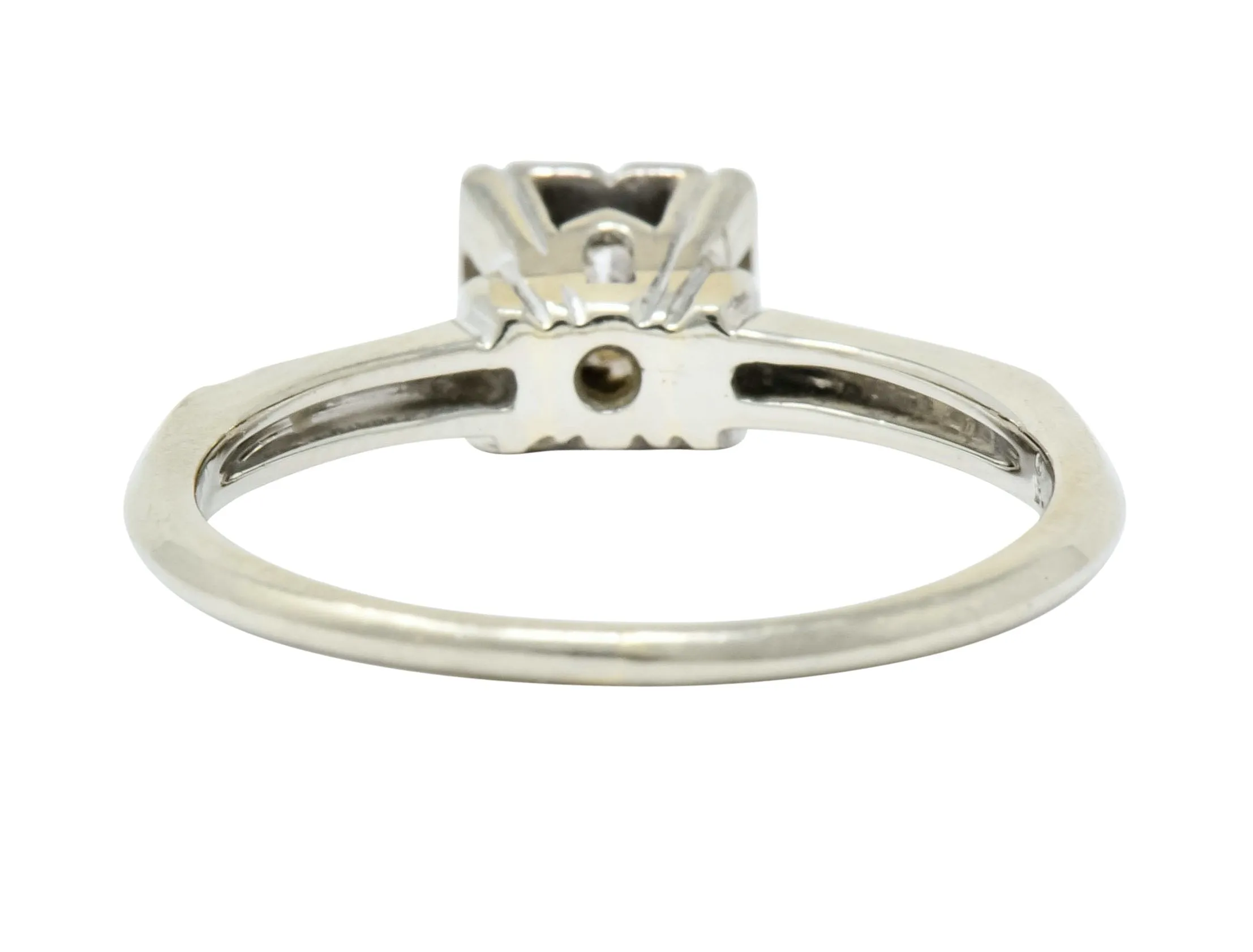 Orange Blossom 0.36 CTW 18 Karat White Gold Engagement Ring Circa 1950s