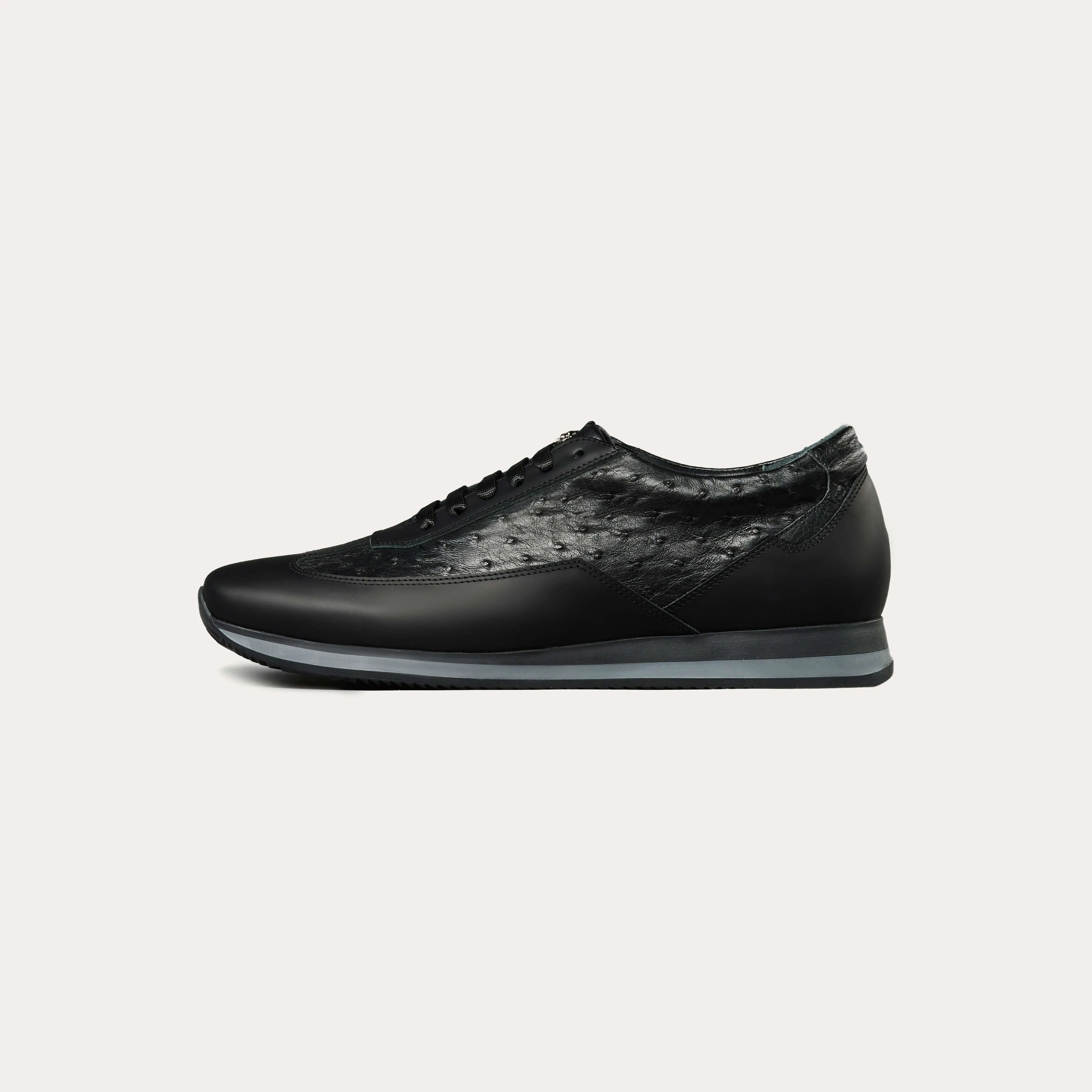 Ostrich Leather Runner Sneakers