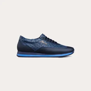 Ostrich Leather Runner Sneakers