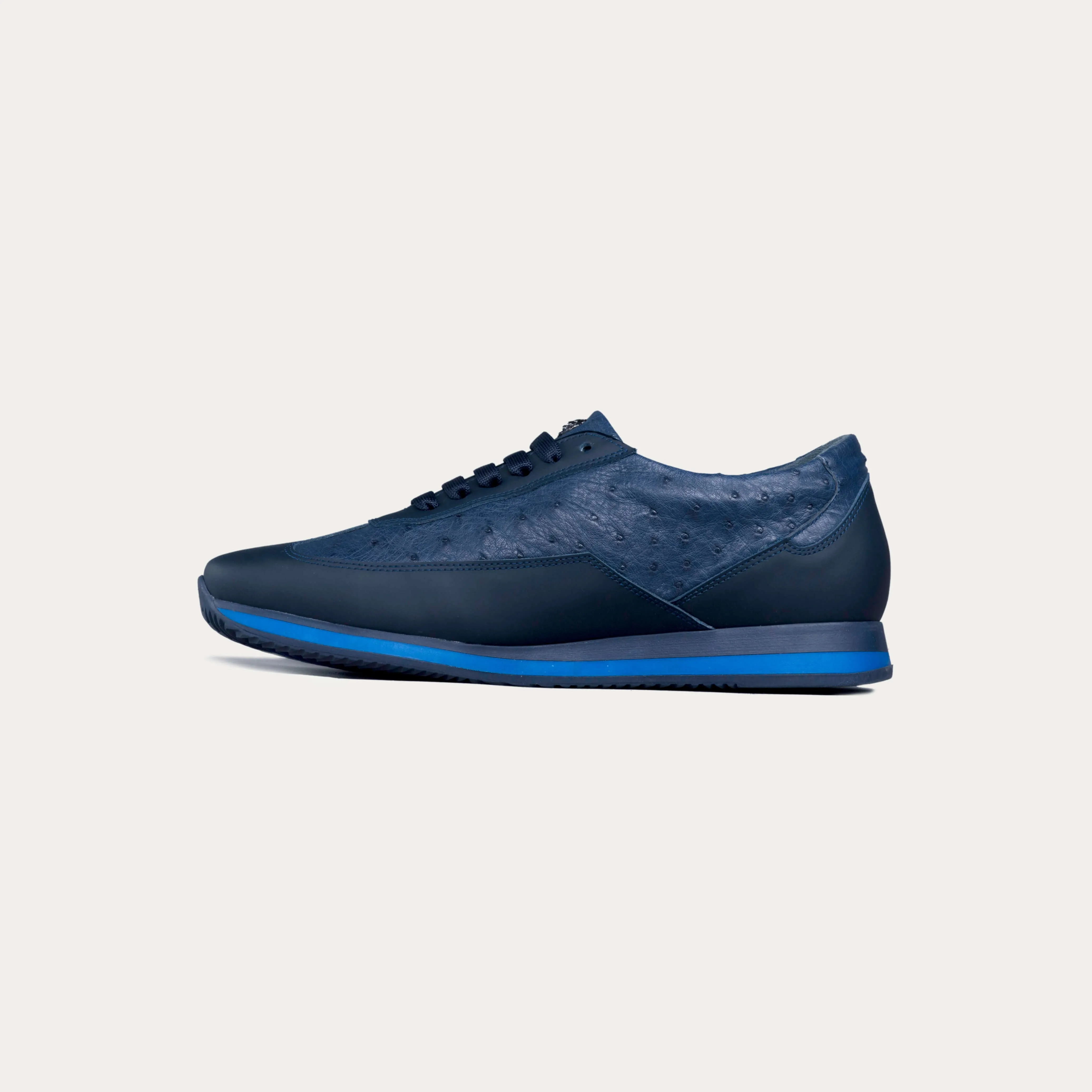 Ostrich Leather Runner Sneakers