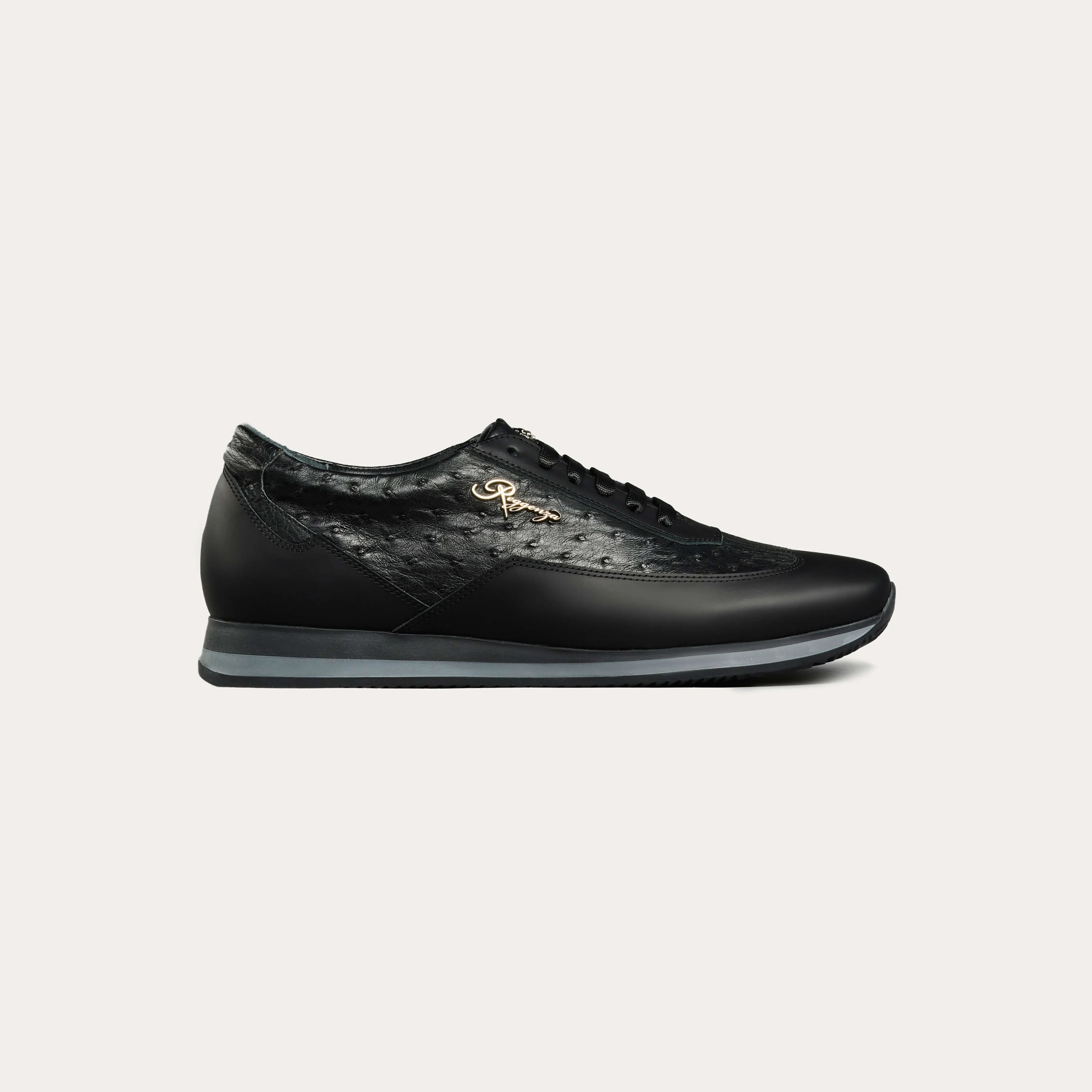 Ostrich Leather Runner Sneakers