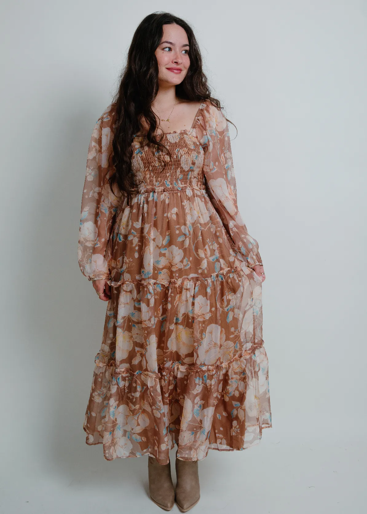 Out and About Floral Midi Dress