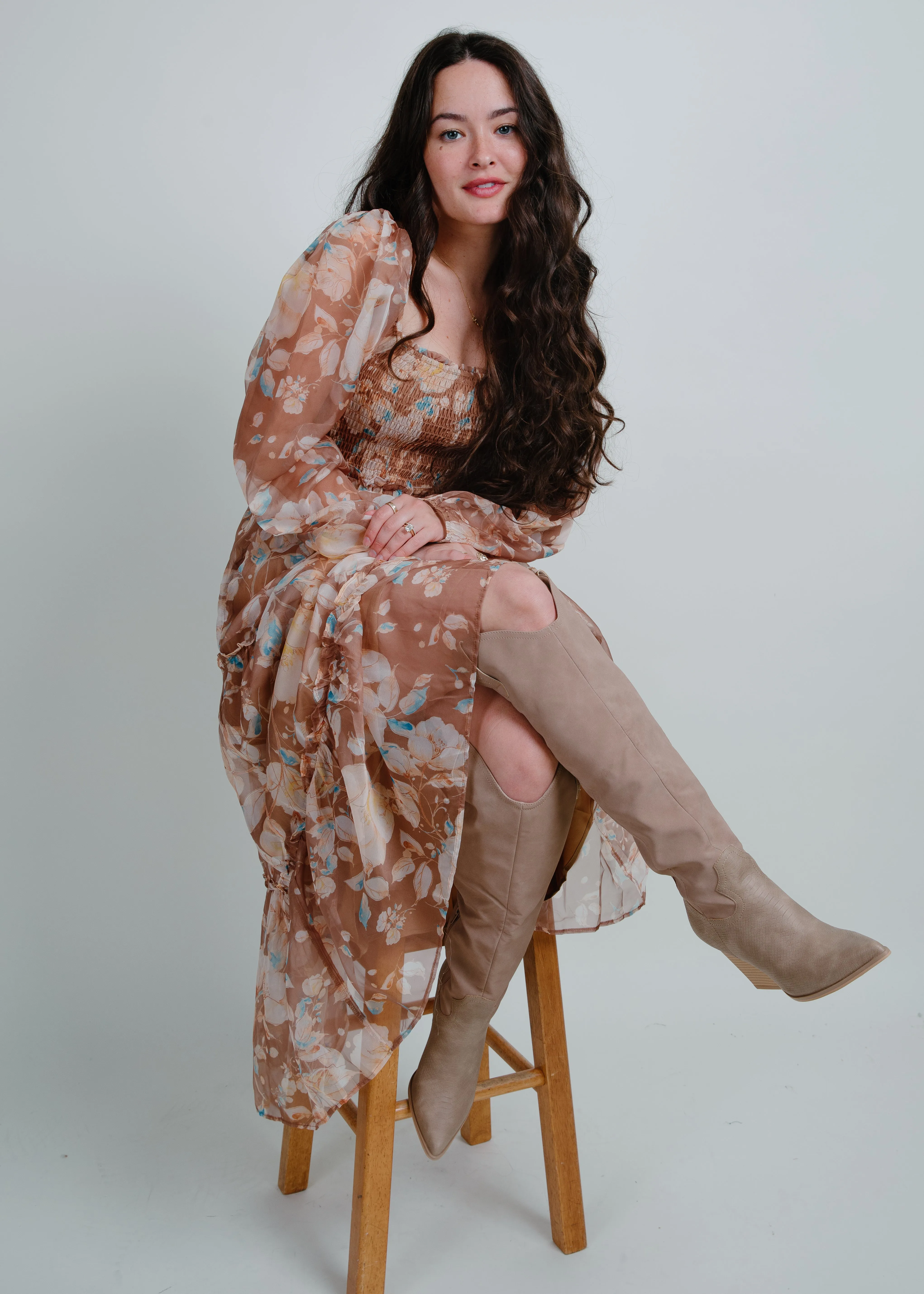 Out and About Floral Midi Dress