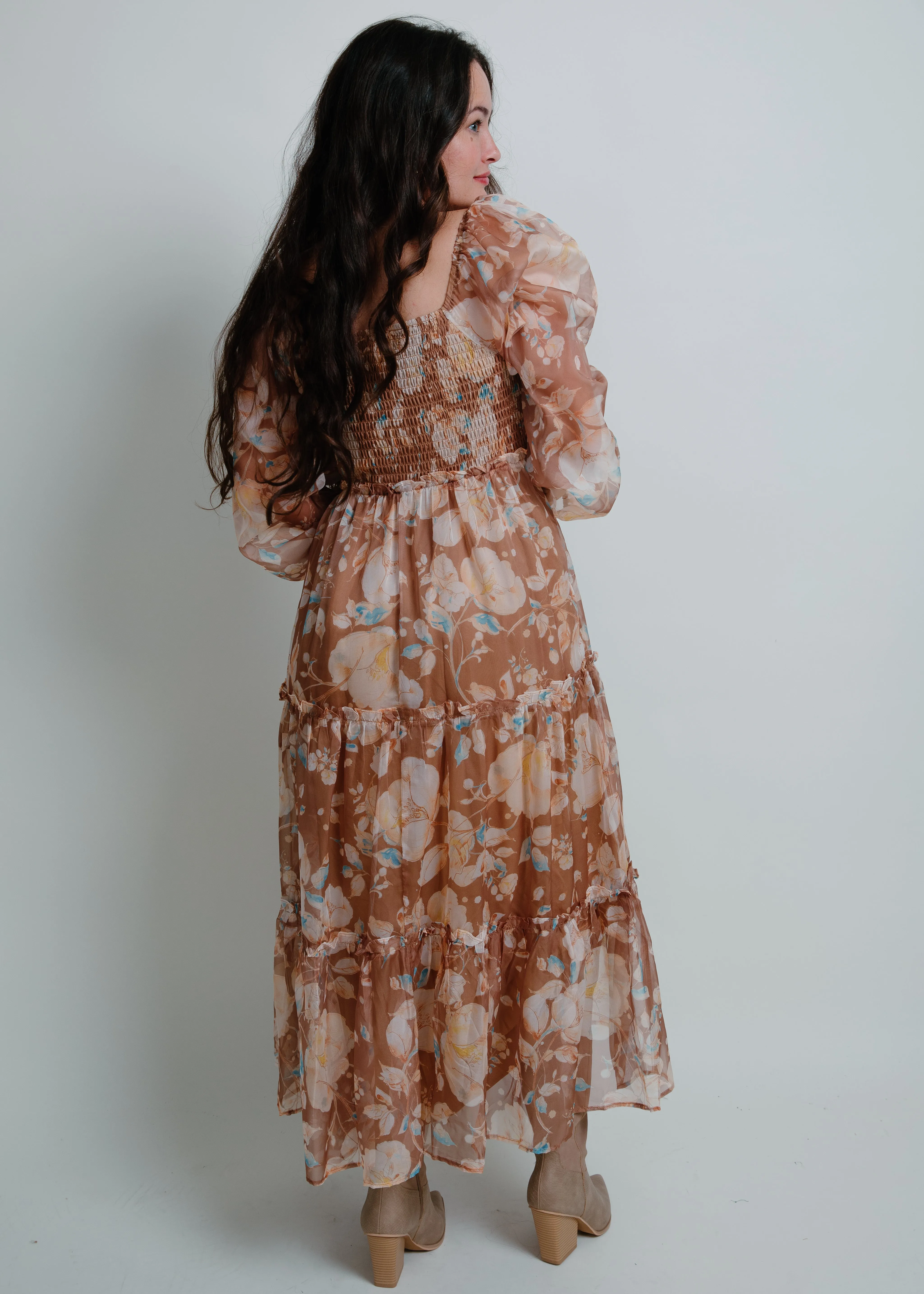 Out and About Floral Midi Dress