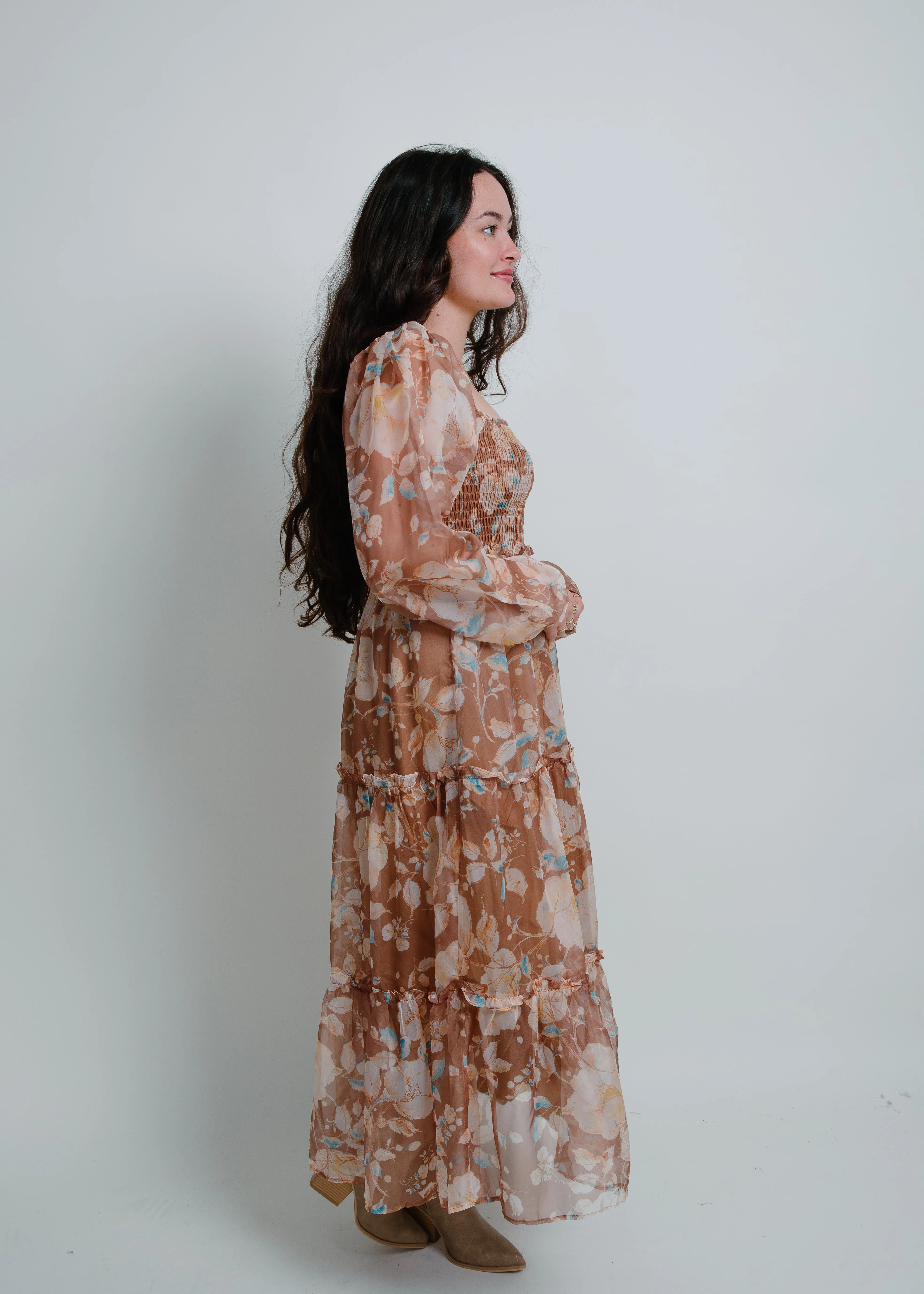 Out and About Floral Midi Dress
