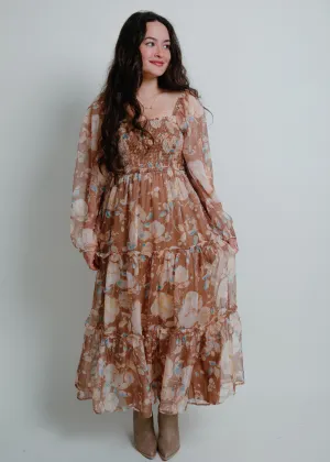 Out and About Floral Midi Dress