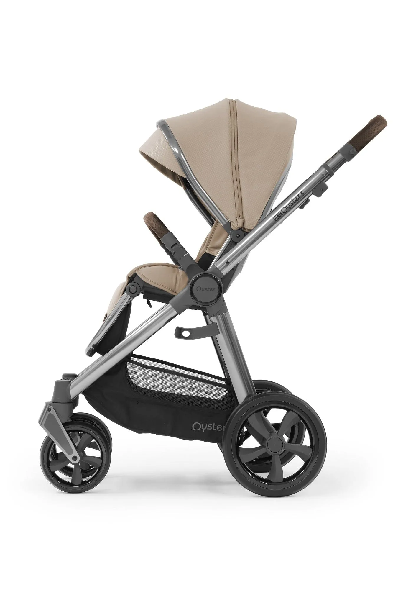 Oyster 3 Pushchair and Carrycot - Gun Metal/Butterscotch