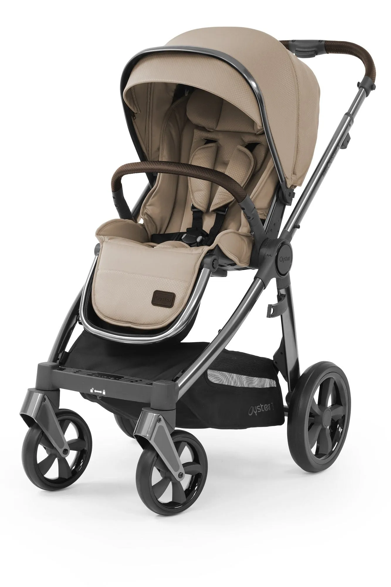 Oyster 3 Pushchair and Carrycot - Gun Metal/Butterscotch