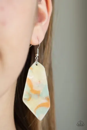 Paparazzi Walking On Watercolors Earrings Multi