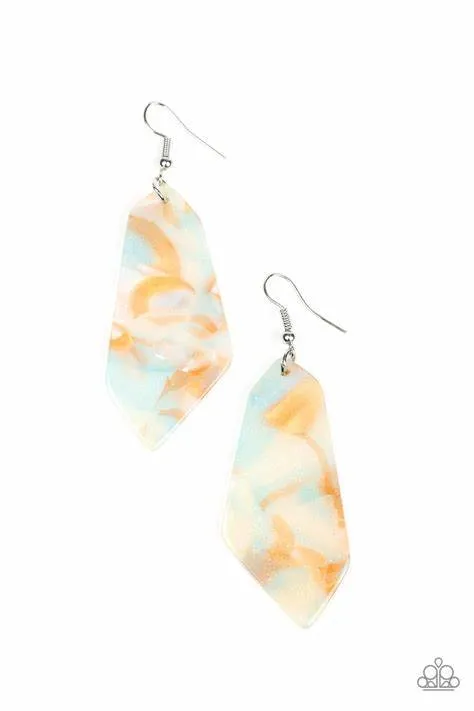 Paparazzi Walking On Watercolors Earrings Multi