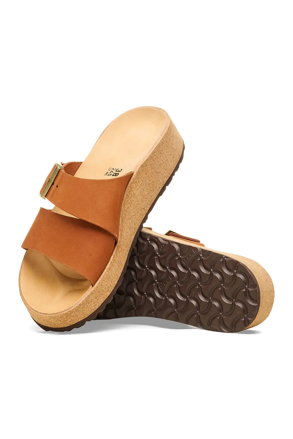 Papillio by Birkenstock Almina Nubuck Sandals for Women in Pecan | 1026892
