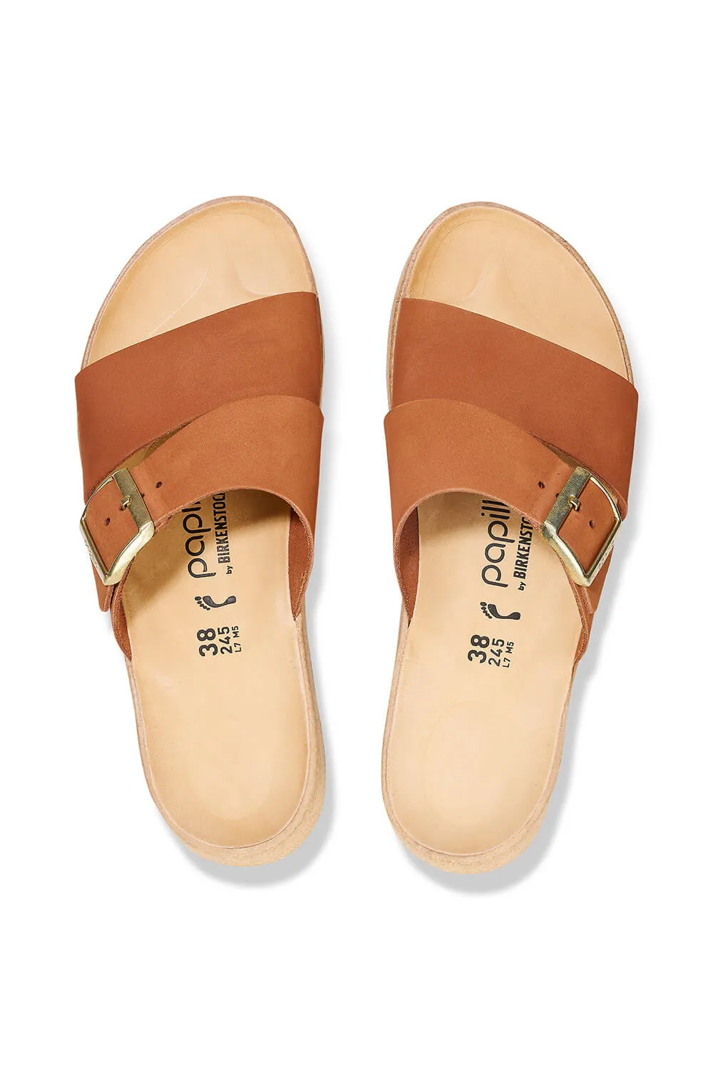 Papillio by Birkenstock Almina Nubuck Sandals for Women in Pecan | 1026892