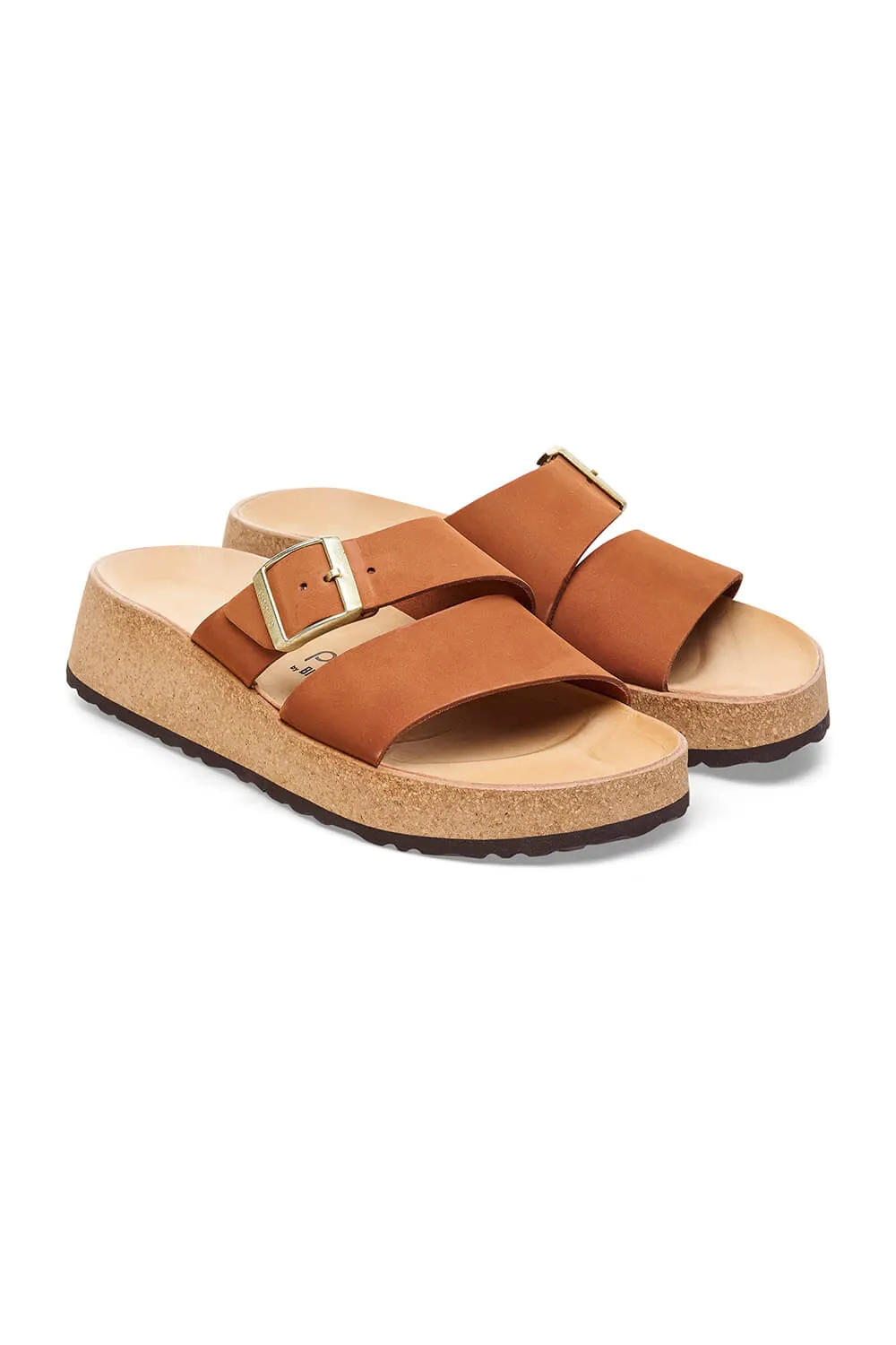 Papillio by Birkenstock Almina Nubuck Sandals for Women in Pecan | 1026892