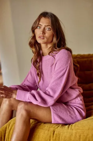 Parisian Pink Puff Sleeve Dress