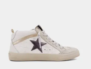 Paulina Taupe Croco High Top