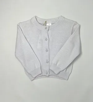 Pearl Button Cardigan - White