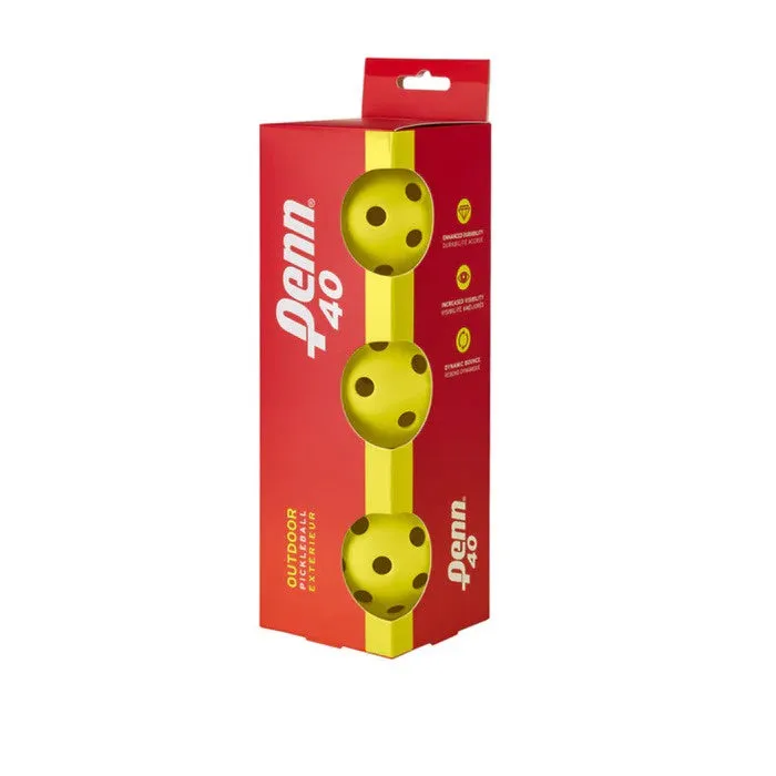 Penn 40 Outdoor 3 Pack Pickleball
