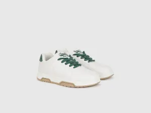 Perforated Pattern Lace-Up Casual Sneakers