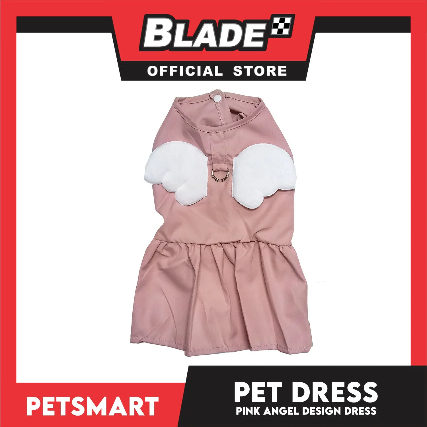 Pet Dress Pink Angel Design (Medium) Pet Clothes