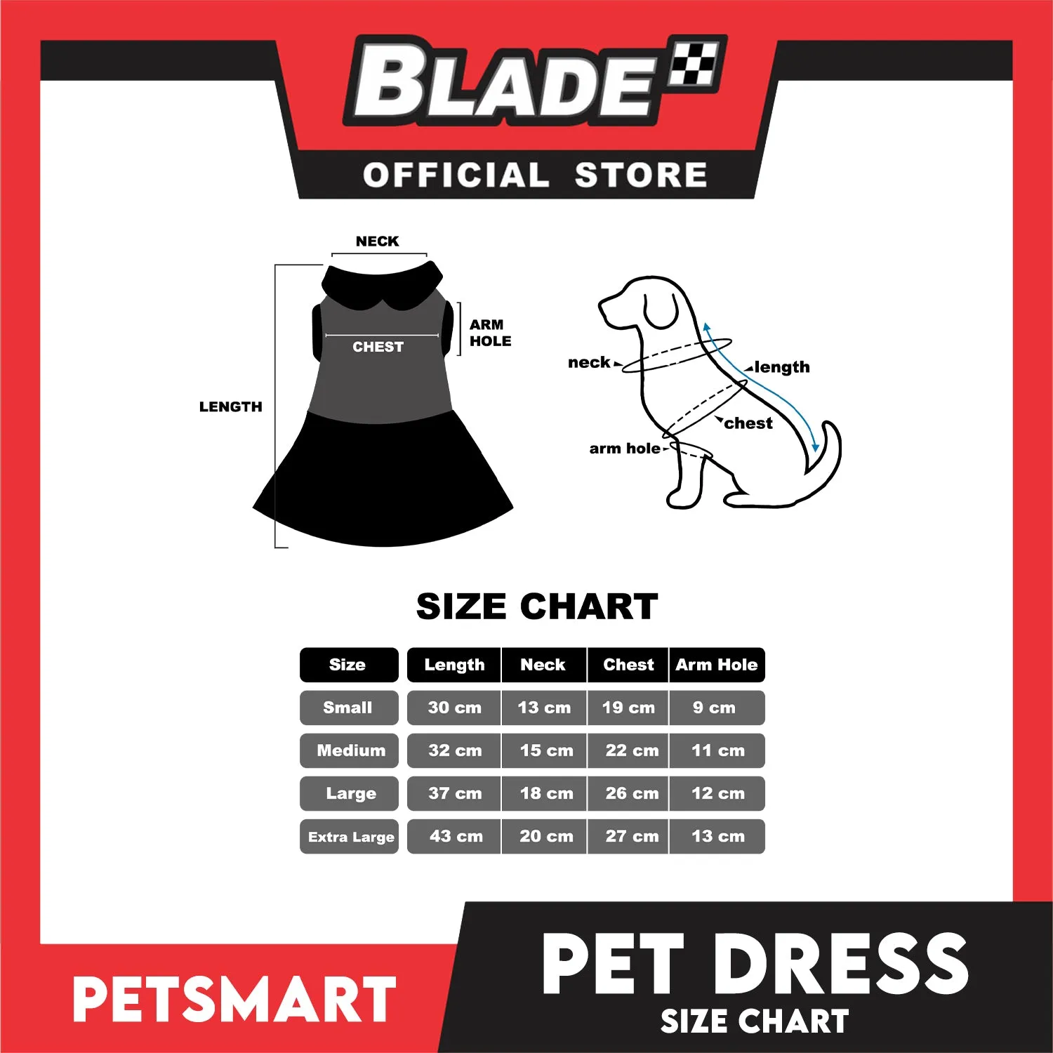 Pet Dress Pink/Blue Checkered Dress with Blue Ribbon (Extra Large) Perfect Fit for Dogs and Cats