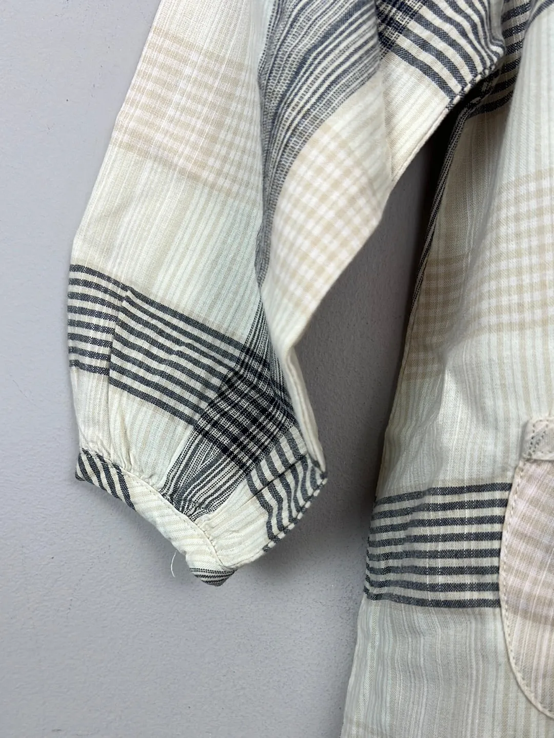 Petit Bateau Check Lightweight Dress 18m