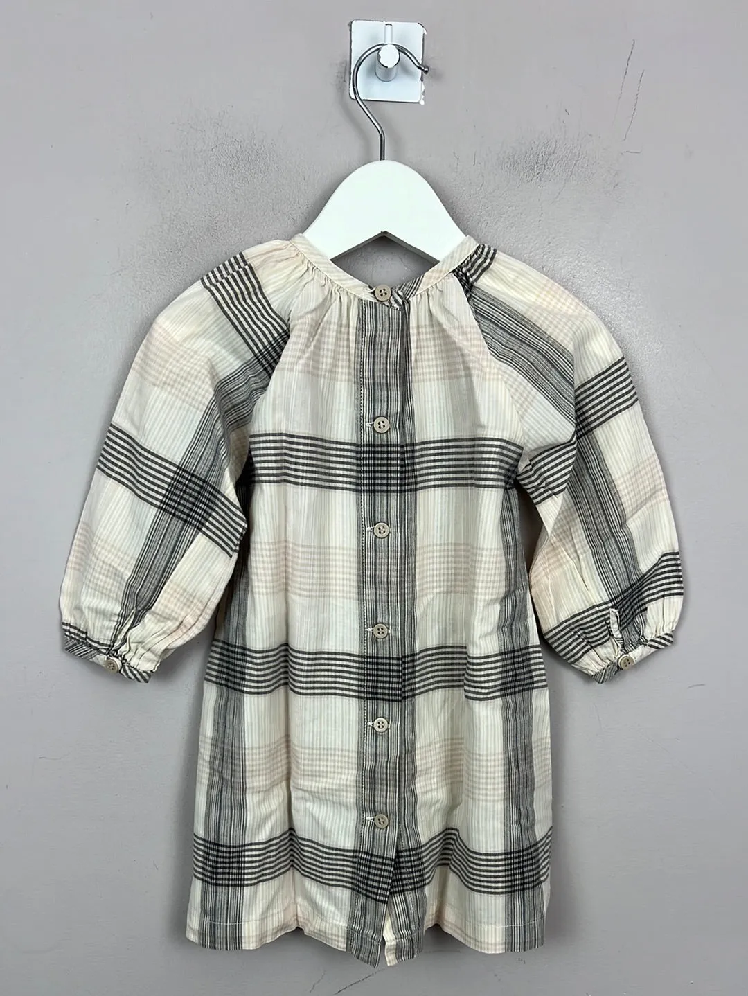 Petit Bateau Check Lightweight Dress 18m