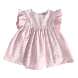 Pink and White Gingham Dress