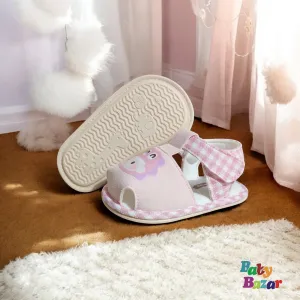 Pink Hippo Baby Sandals  Comfortable & Lightweight for Toddlers