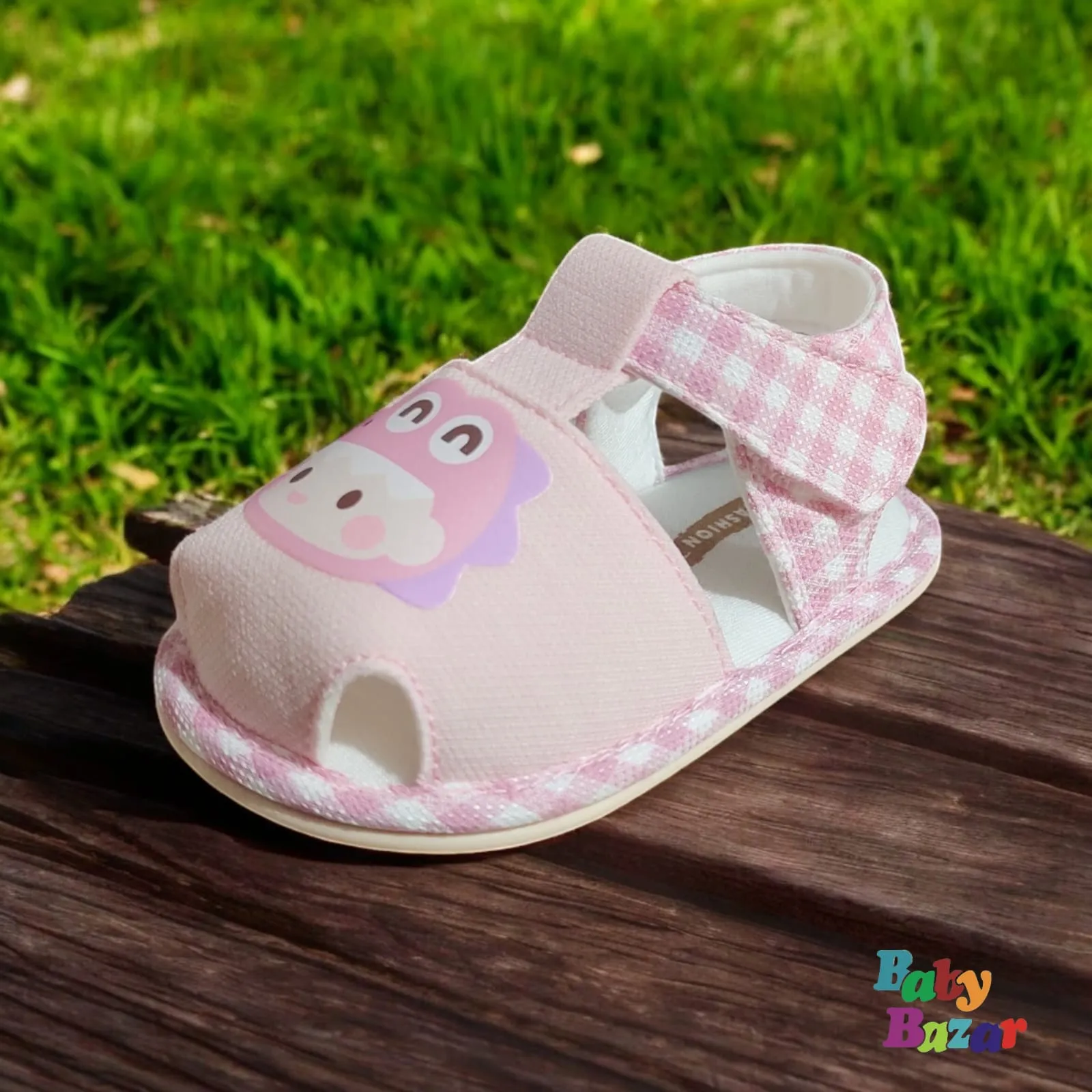 Pink Hippo Baby Sandals  Comfortable & Lightweight for Toddlers