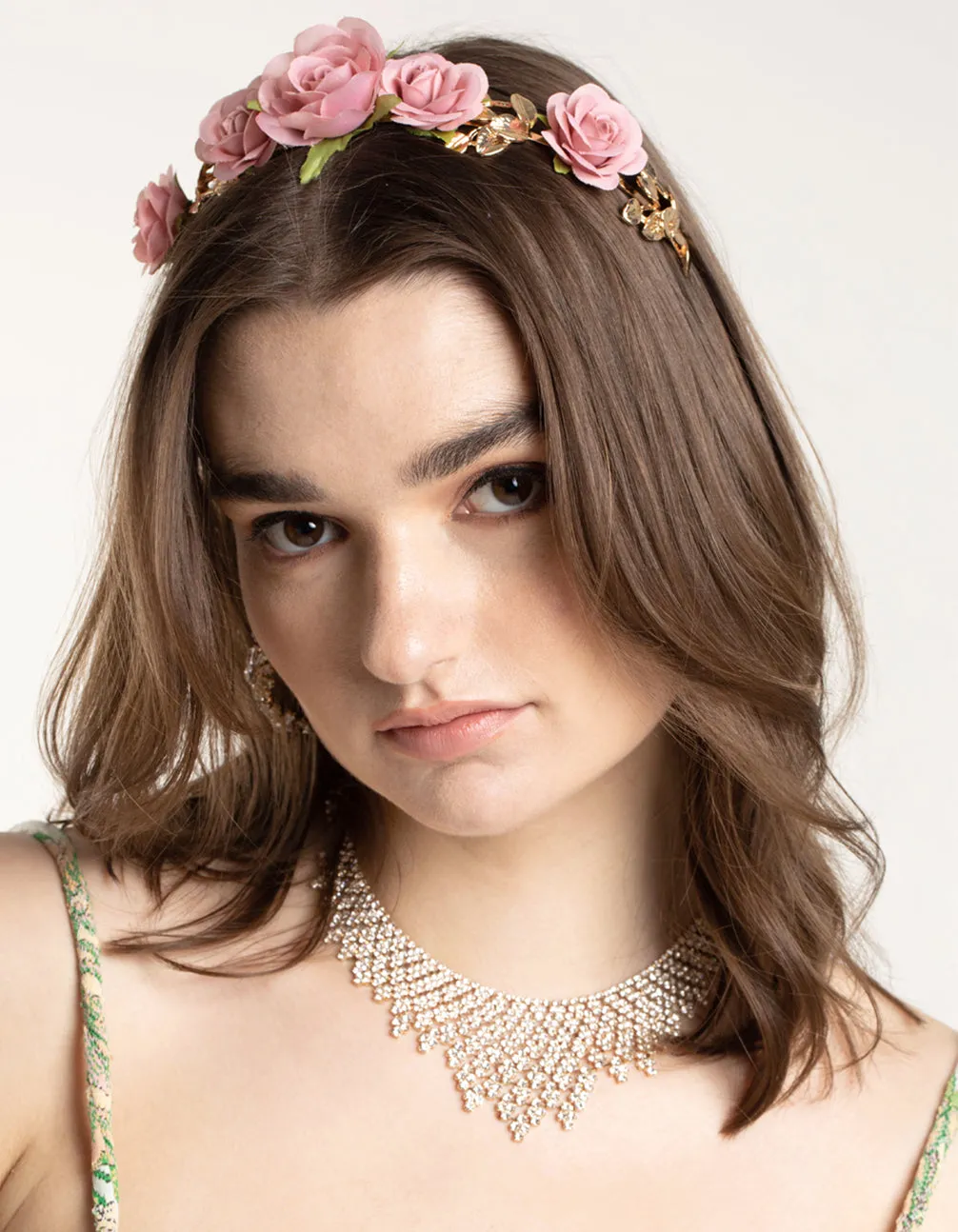 Pink Rose Headband