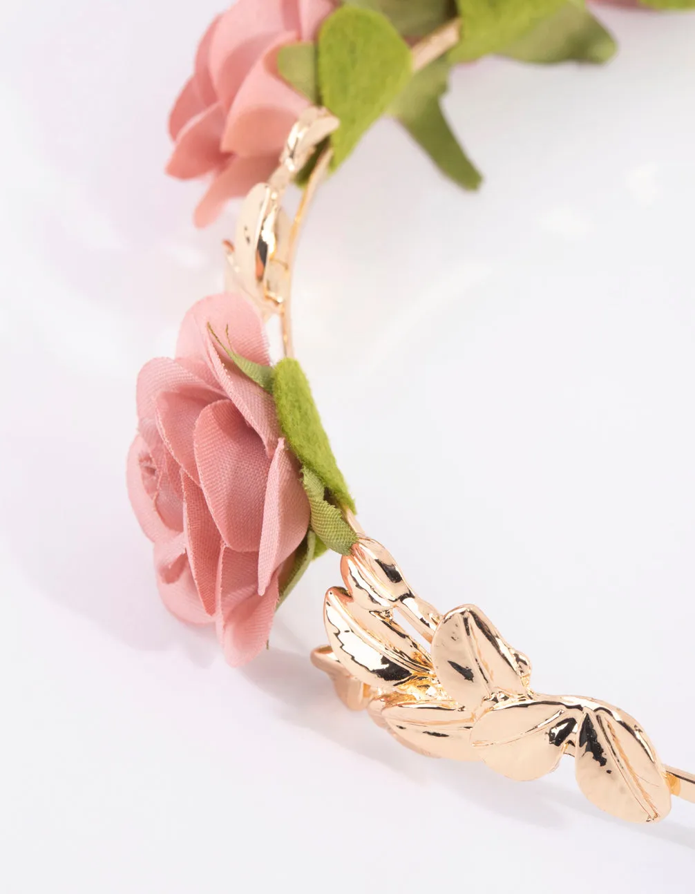 Pink Rose Headband