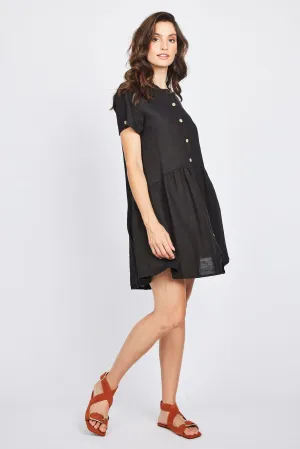 Pistache Linen Button Down Linen Dress