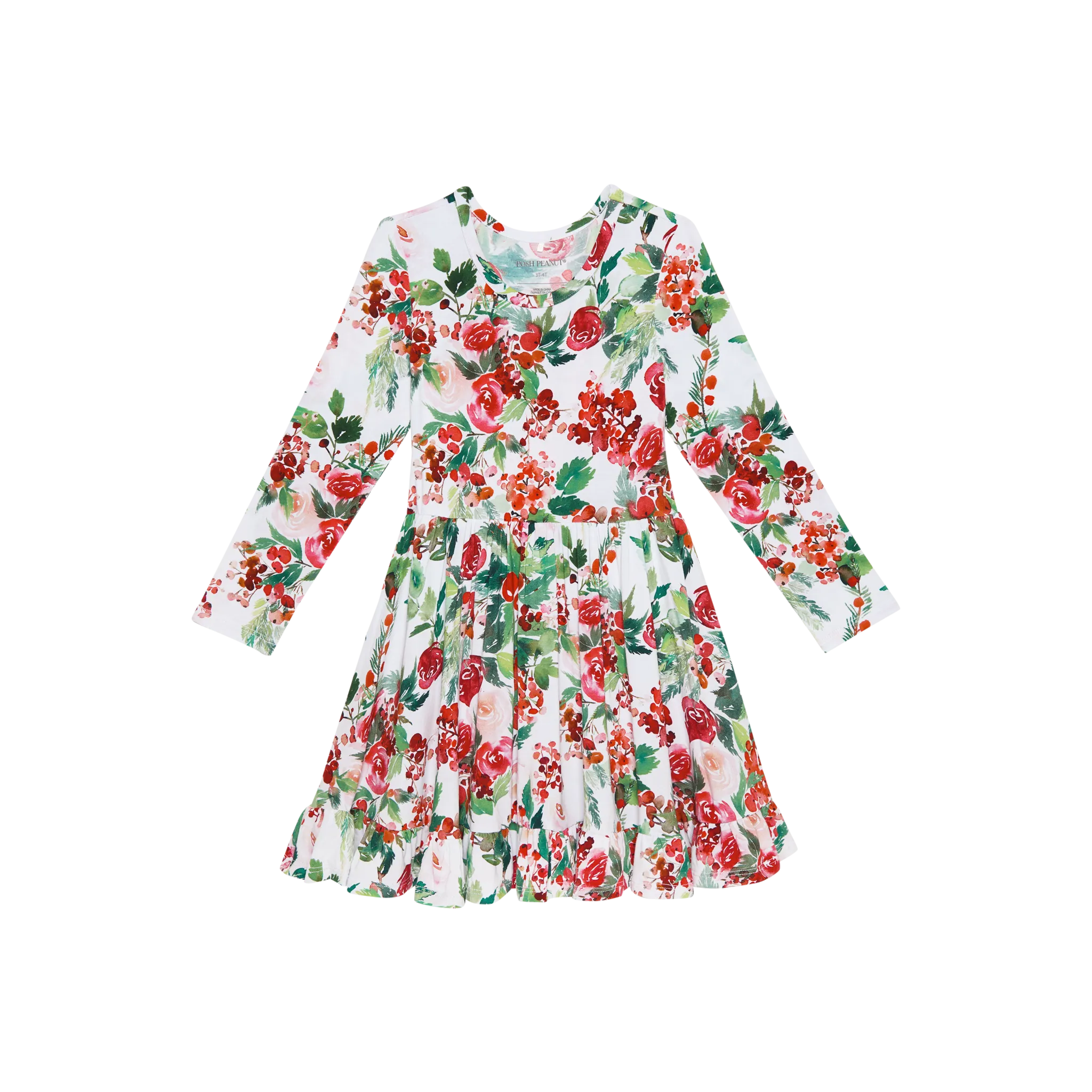 POSH PEANUT- Beatrix - Ruffled Twirl Dress