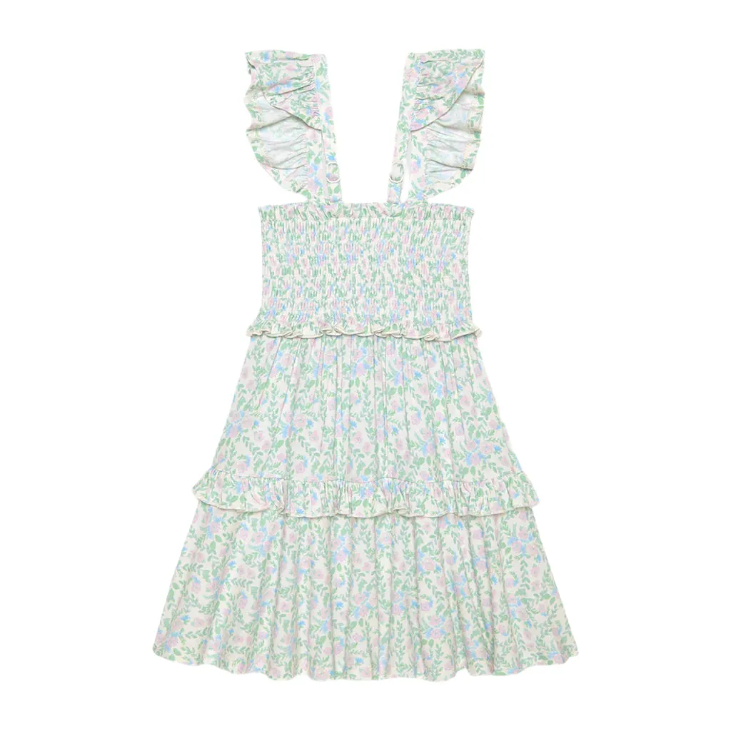 Posh Peanut Prairie Floral Smocked Babydoll Dress
