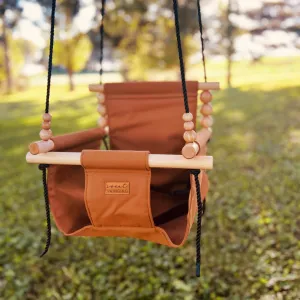 Premium Outdoor High Back Swing Nutmeg